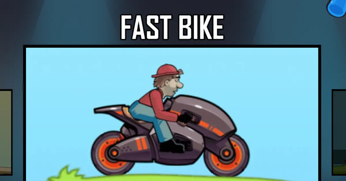 Fast Bike In Hill Climb Racing